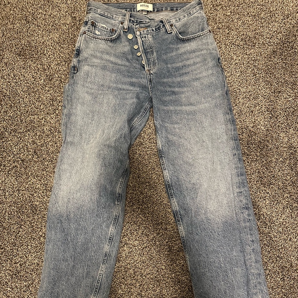 AGOLDE Criss Cross Denim Jeans in 26